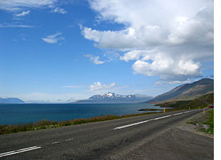 På vej mod Akureyri ...